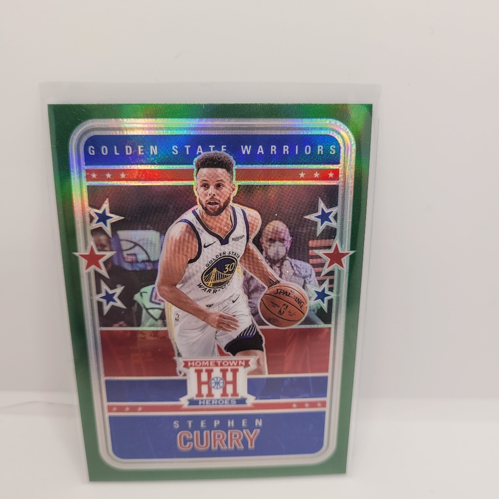 Stephen Curry green hometown heros prizm refractor 2021 id22